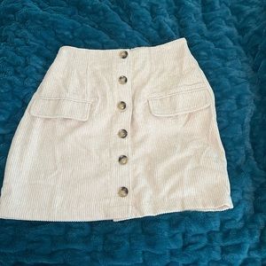 From Bohme, cute corduroy button up skirt.